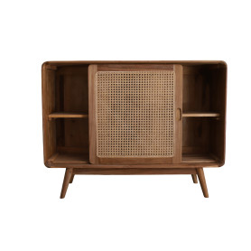 CABINET L120XH90XP45 IN TEAK E RATTAN