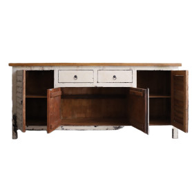 NAPOLETAN -CREDENZA WHITE ANTIQUE